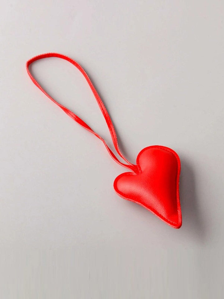 FASHION ASSORTED COLORS HEART PENDANT KEYCHAIN