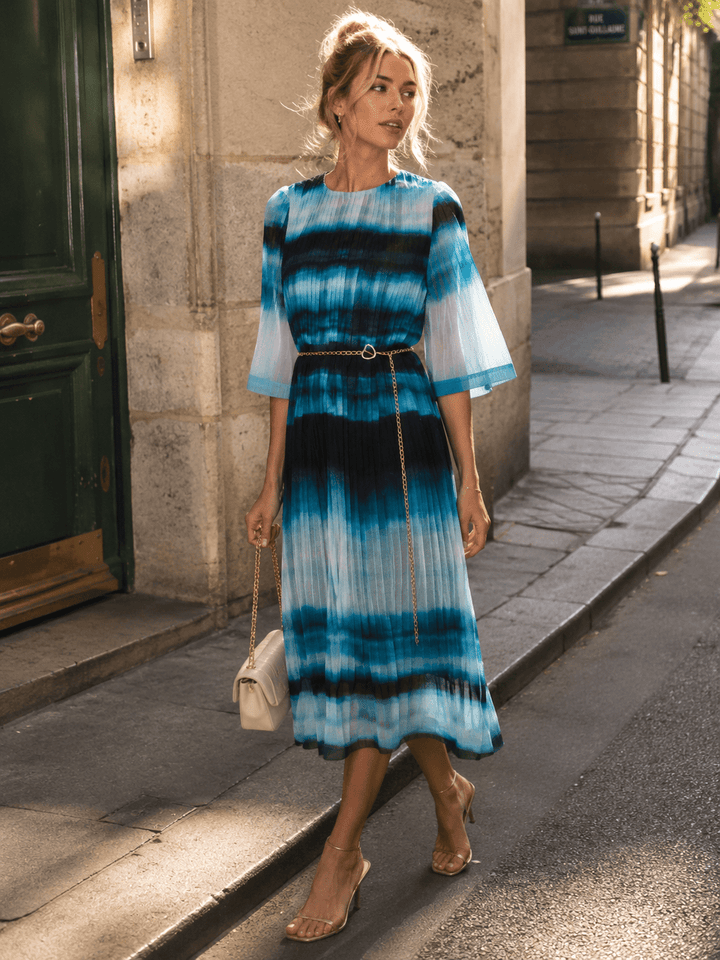 BEULAH WOMEN'S TIE DYE CHAIN MAXI DRESS