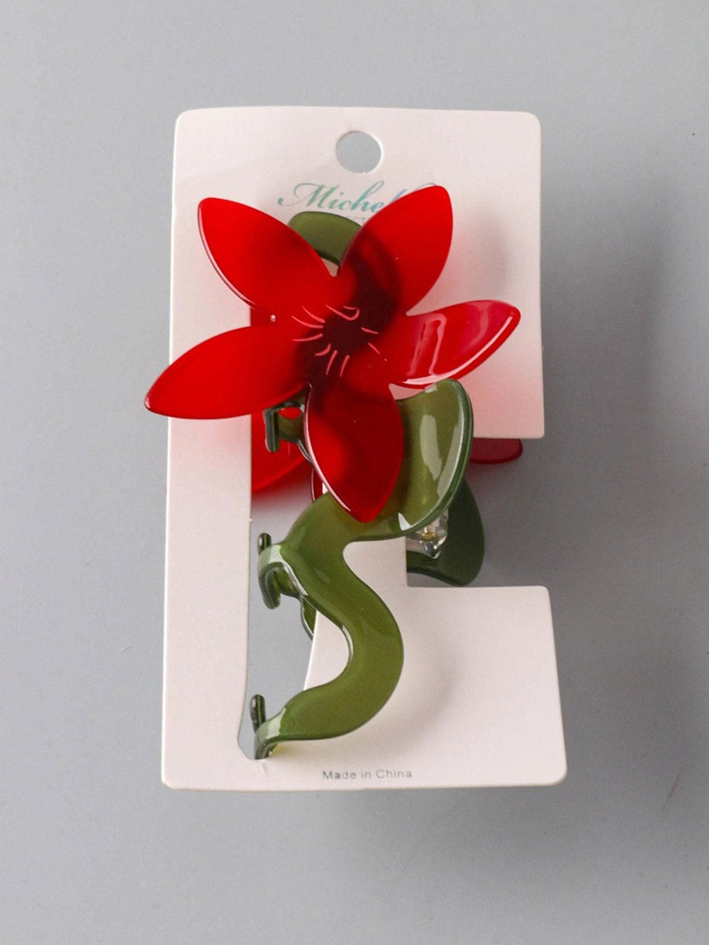 FASHION FLOWER HAIR CLAW CLIPS