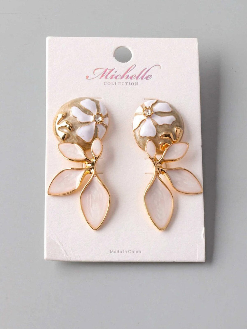 FASHION FLOWERS 2PC. SET EARRINGS