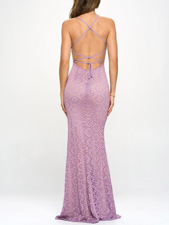 Copy of WOMEN'S SLEEVELESS V-NECK SURPLICE FRONT SLIT MAXI DRESS