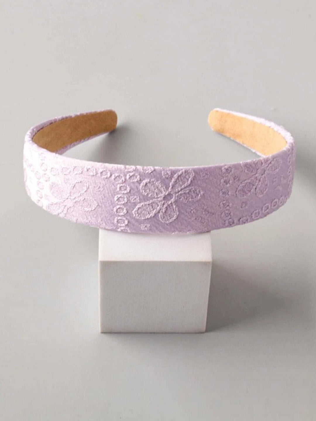 FASHION ASSORTED COLORS FLORAL STITCHED HEADBAND