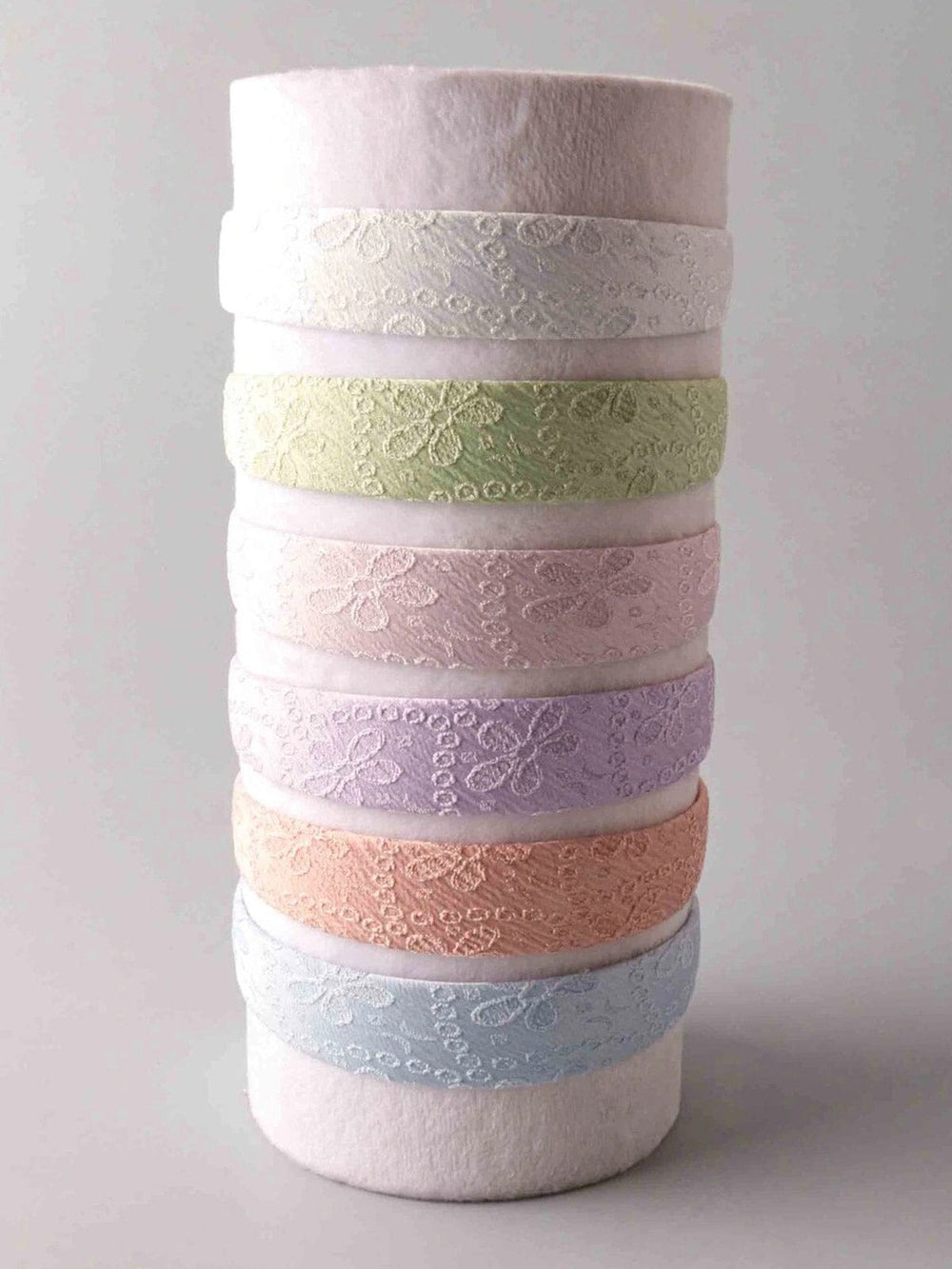 FASHION ASSORTED COLORS FLORAL STITCHED HEADBAND