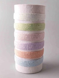 FASHION ASSORTED COLORS FLORAL STITCHED HEADBAND