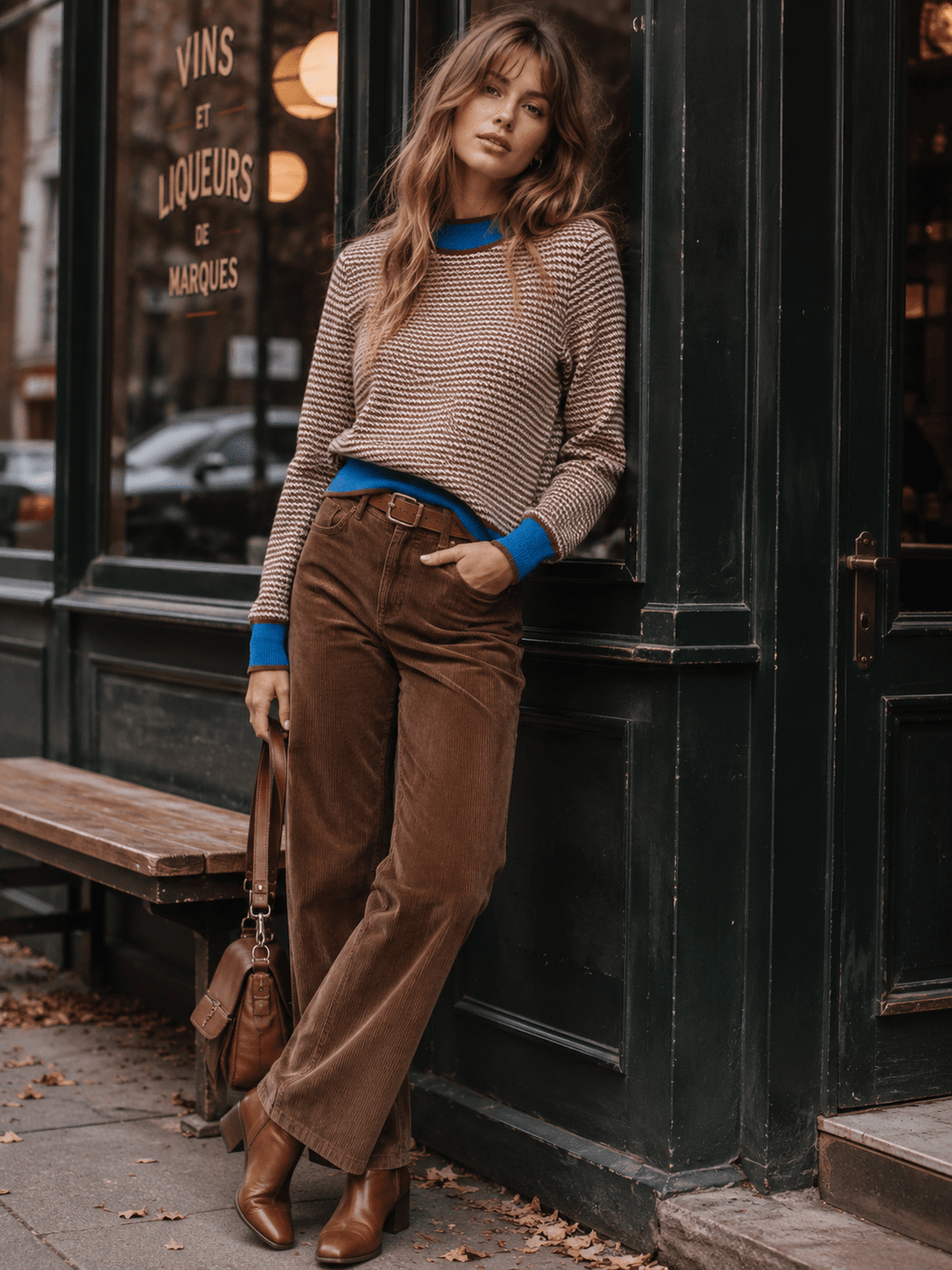 WOMEN'S LONG SLEEVE COLORBLOCK PULLOVER SWEATER