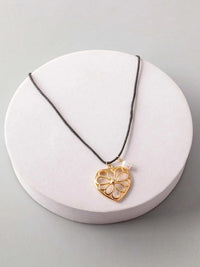 FASHION ASSORTED COLORS HEART PENDANT NECKLACE