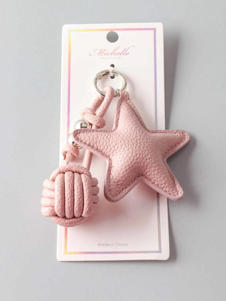 FASHION STAR & BALL PENDANT KEYCHAIN