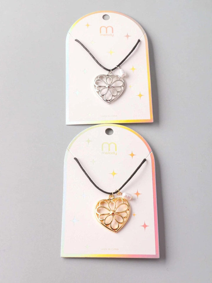 FASHION ASSORTED COLORS HEART PENDANT NECKLACE