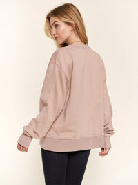 WOMEN'S LONG SLEEVE GRAPHIC PULLOVER SWEATER