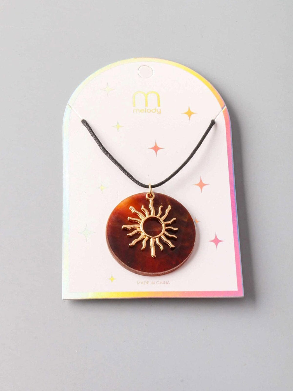 FASHION SUN PENDANT NECKLACE