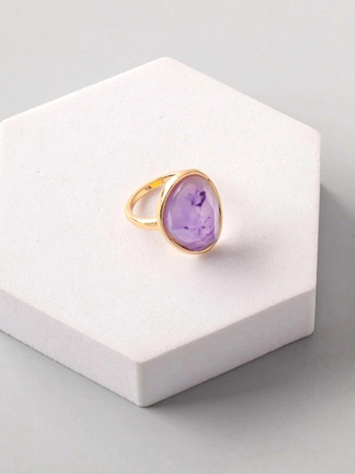 FASHION ASSORTED COLORS STONE RINGS