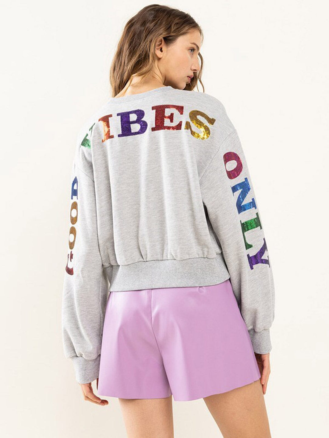 WOMEN'S LONG SLEEVE GRAPHIC PULLOVER SWEATER