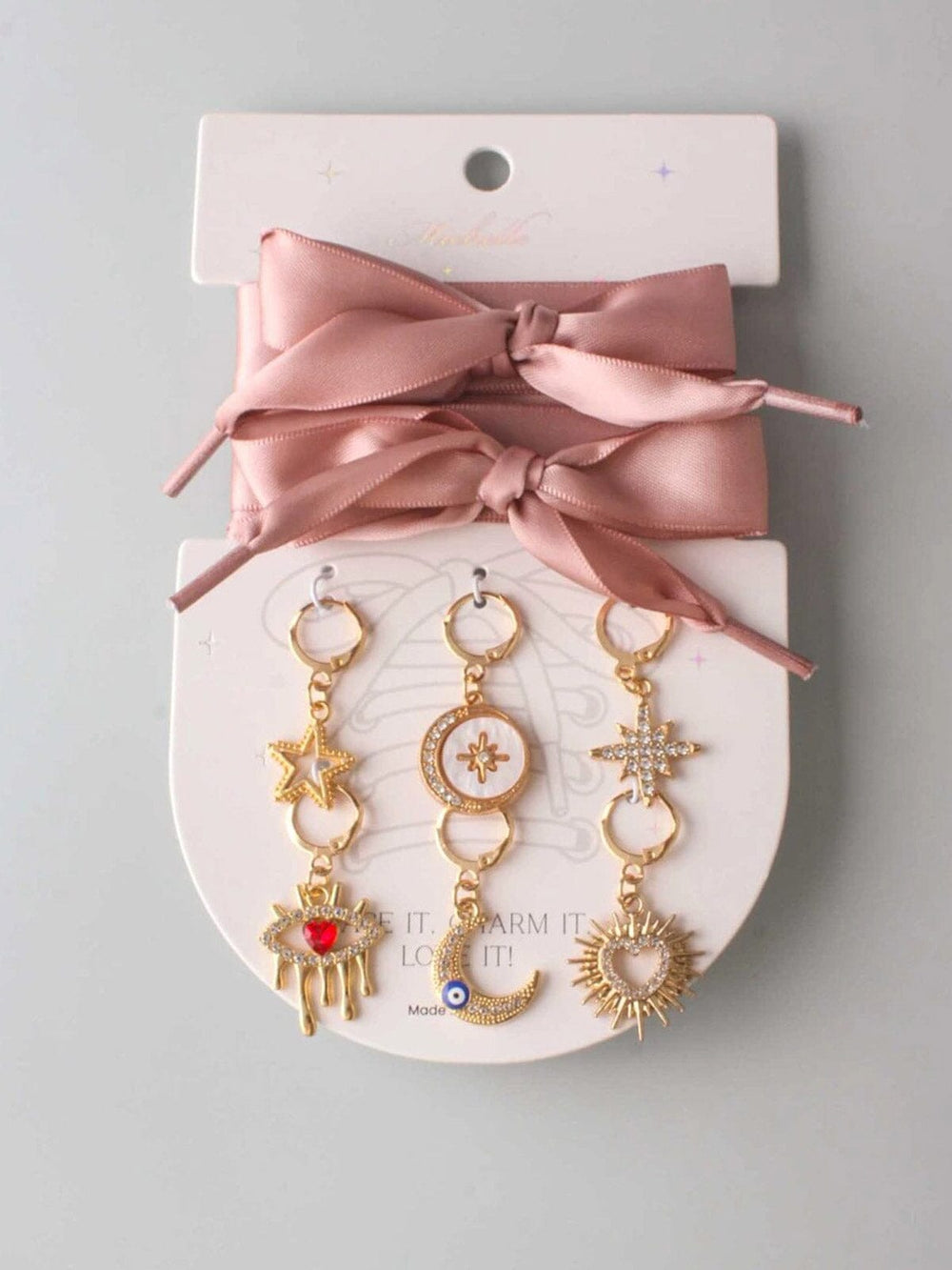 SATIN SHOE LACES WITH CHARMS LACE IT-CHARM IT-LOVE IT!