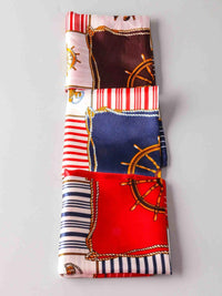 FASHION ASSORTED COLORS PRINTED SATIN SCARFS