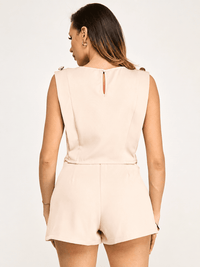 WOMEN'S SLEEVELESS TOP & ZIP UP MINI SKORTS 2PC. SET