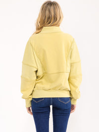 WOMENS'S LONG SLEEVE ZIP UP PULLOVER SWEATER