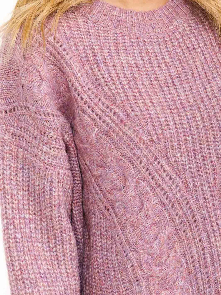 WOMEN'S LONG SLEEVE KNIT PULLOVER SWEATER