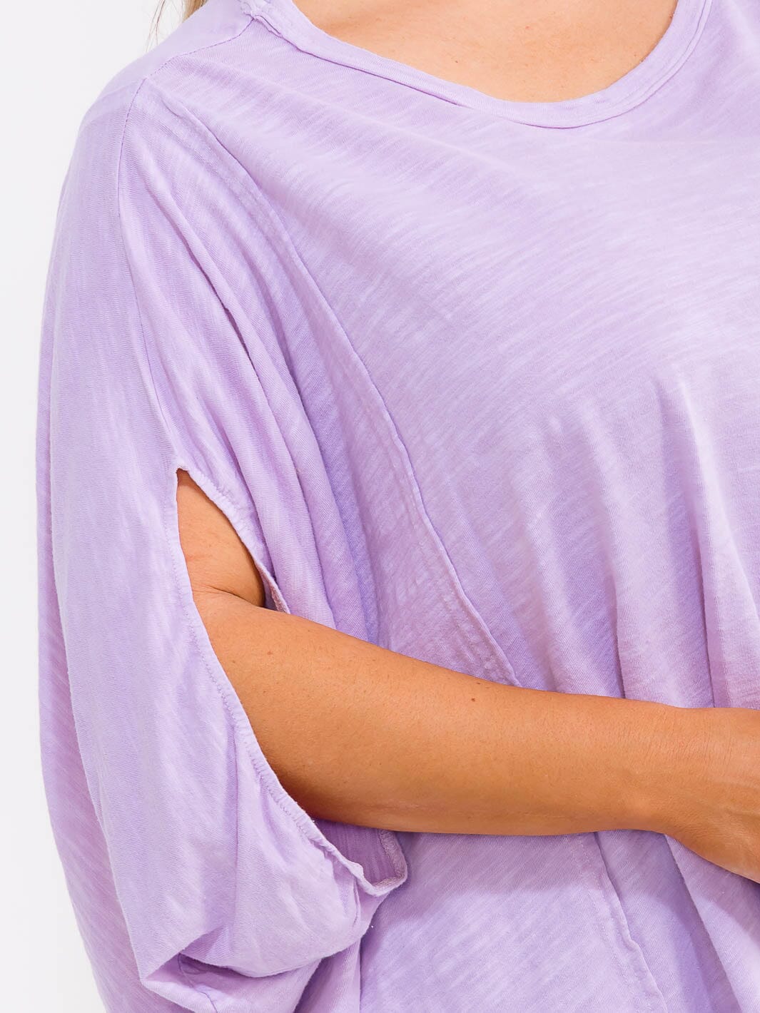 PLUS SIZE SHORT SLEEVE LOOSE FIT TUNIC TOP