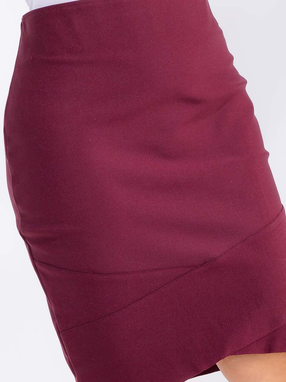 PLUS SIZE ELASTIC WAIST STRETCH BANDAGE SKIRT