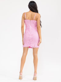WOMEN'S SLEEVELESS V-NECK BODYCON MINI DRESS