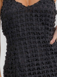 WOMEN'S SLEEVELESS V-NECK BODYCON MINI DRESS