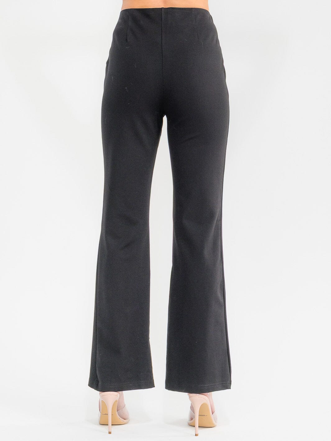 WOMEN'S ELASTIC WAIST BELL LEG PANTS