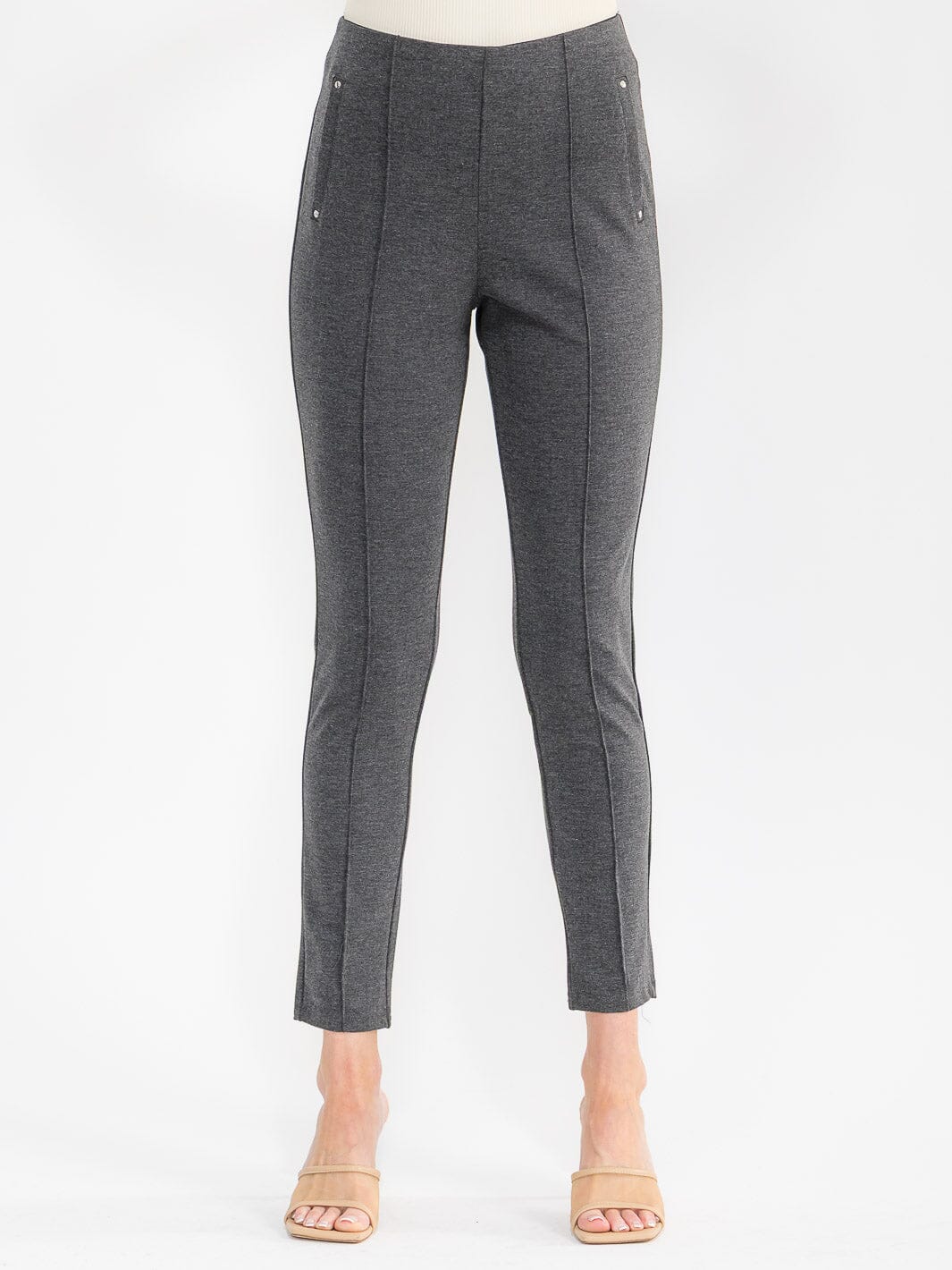 WOMEN'S ELASTIC WAIST SKINNY LEG PANTS