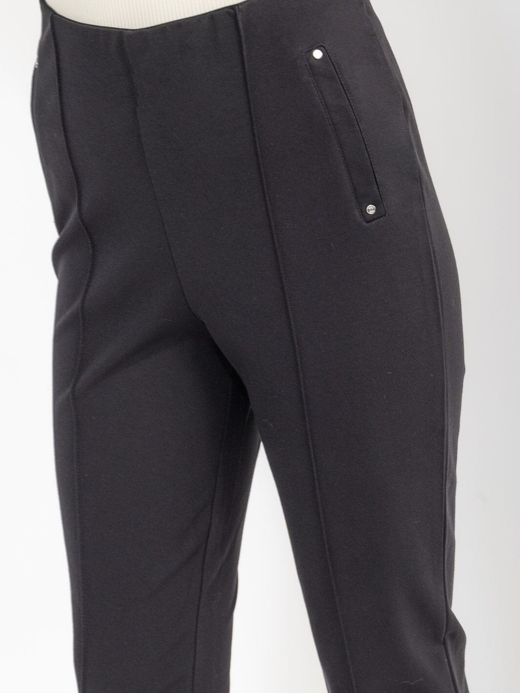 WOMEN'S ELASTIC WAIST SKINNY LEG PANTS