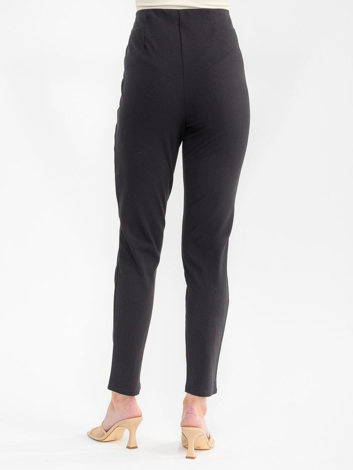 WOMEN'S ELASTIC WAIST SKINNY LEG PANTS