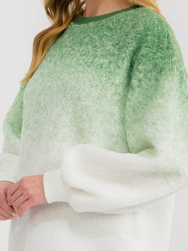 WOMEN'S LONG SLEEVE COLORBLOCK PULLOVER SWEATER