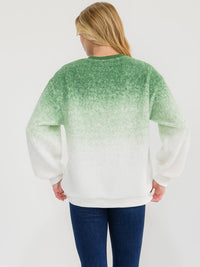 WOMEN'S LONG SLEEVE COLORBLOCK PULLOVER SWEATER