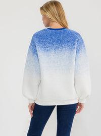 WOMEN'S LONG SLEEVE COLORBLOCK PULLOVER SWEATER