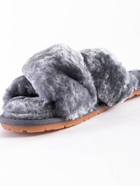 WOMEN'S FLUFFY COZY COMFY OPEN TOE SLIPPERS