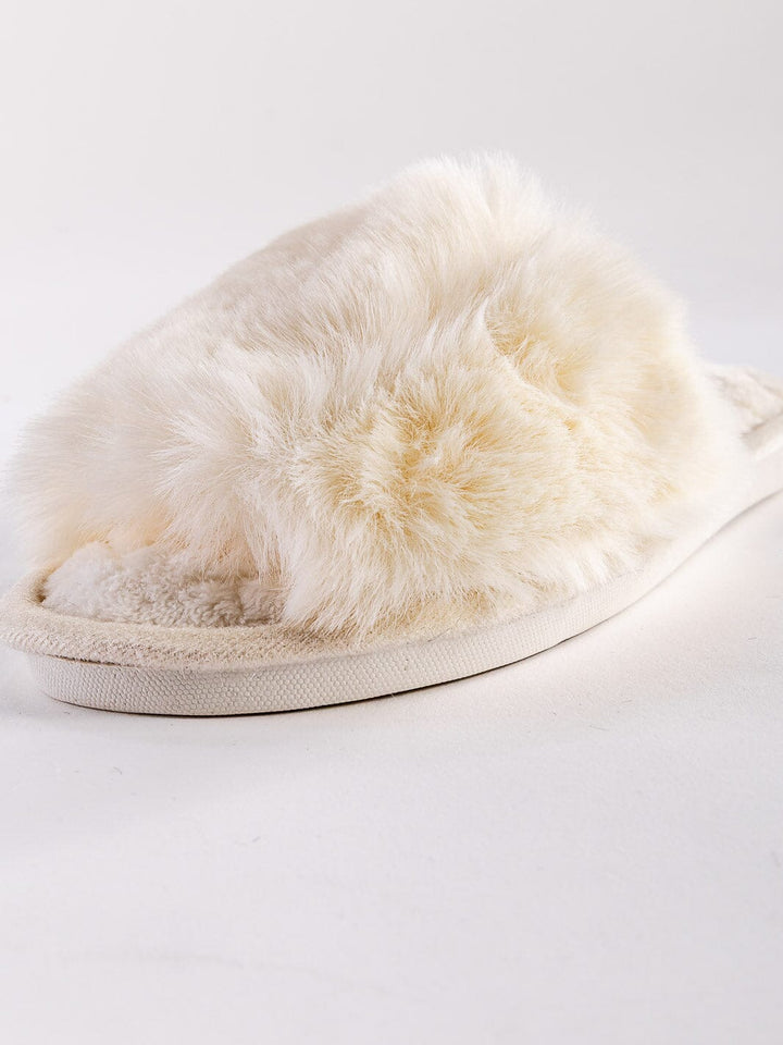 WOMEN'S FLUFFY COZY COMFY OPEN TOE SLIPPERS