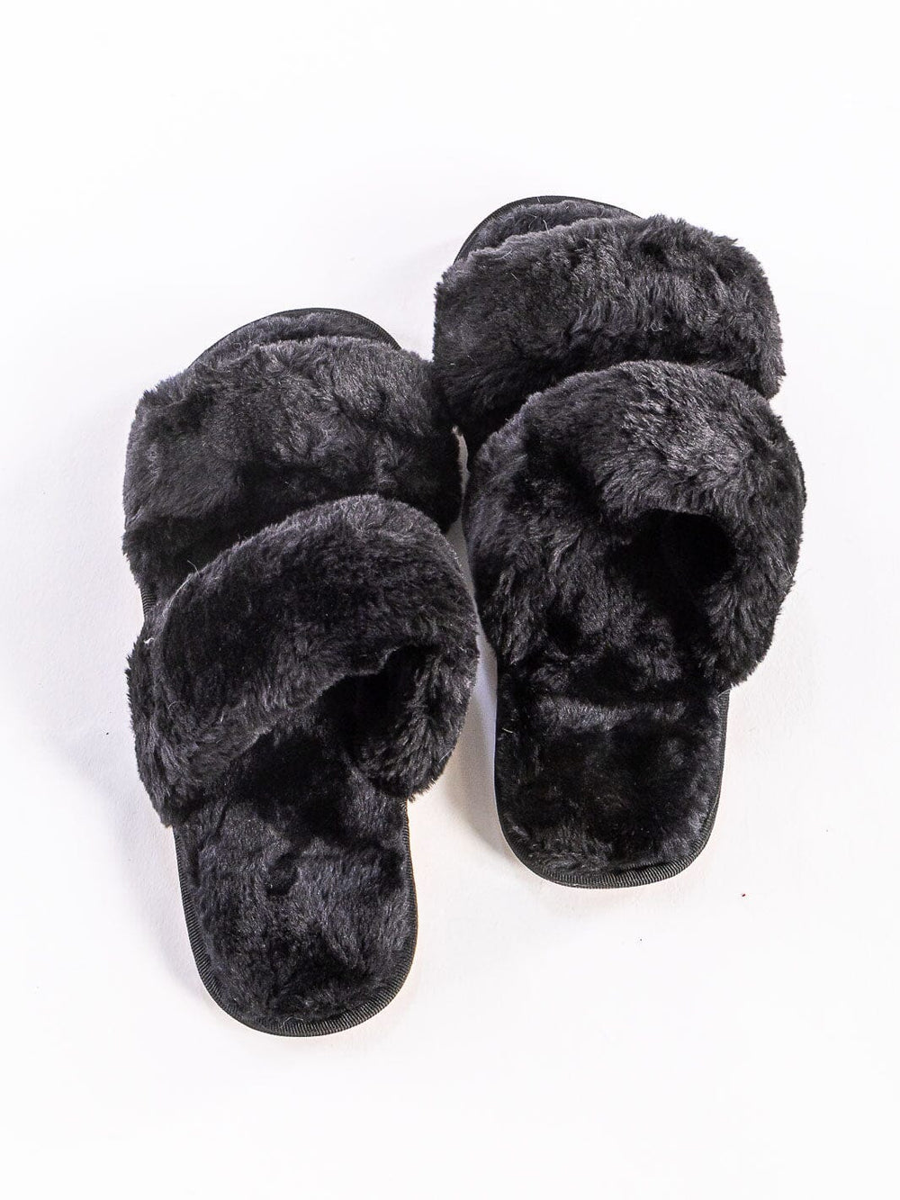 WOMEN'S FLUFFY COZY COMFY OPEN TOE SLIPPERS
