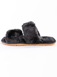 WOMEN'S FLUFFY COZY COMFY OPEN TOE SLIPPERS