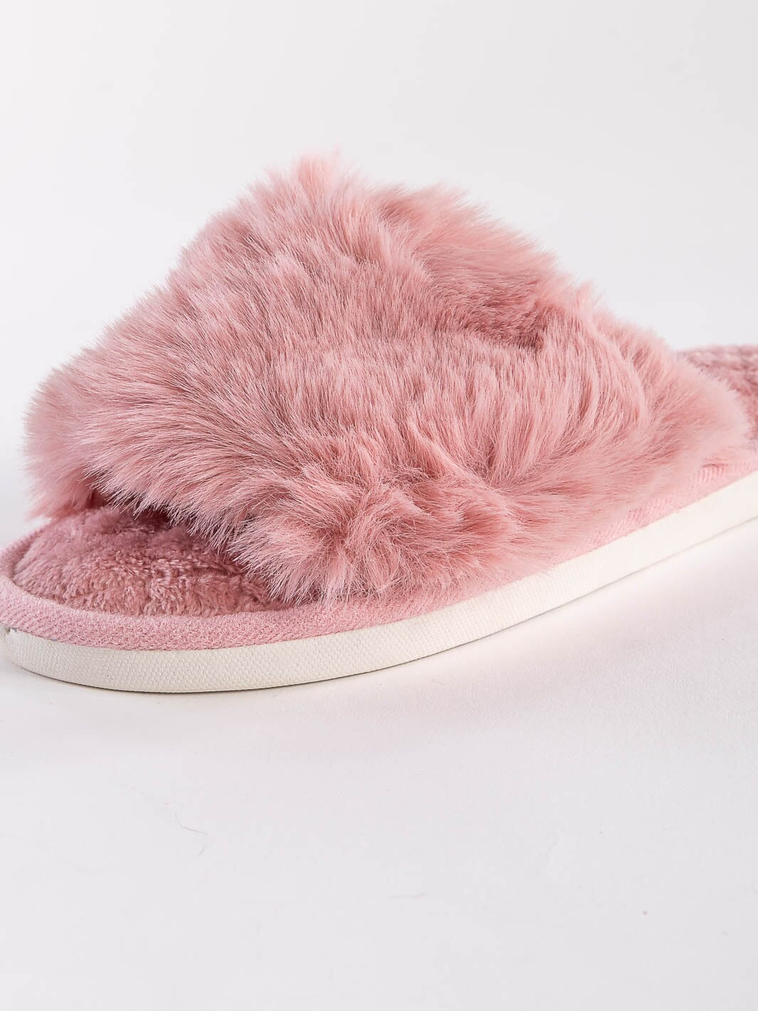 WOMEN'S FLUFFY COZY COMFY OPEN TOE SLIPPERS