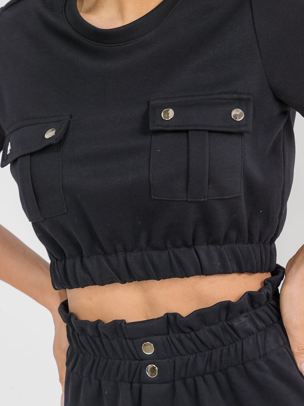 WOMEN'S SHORT SLEEVE TOP & ELASTIC WAIST MAXI SKIRT SOLID 2PC. SET