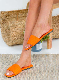 WOMEN'S CASUAL OPEN TOE SLIDE SANDALS
