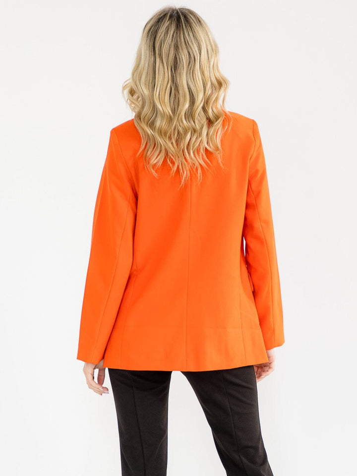 WOMEN'S LONG SLEEVE BUTTON CLOSURE FRONT POCKETS BLAZERS