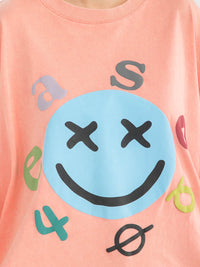 WOMEN'S LONG SLEEVE GRAPHIC OVERSIZED TOP