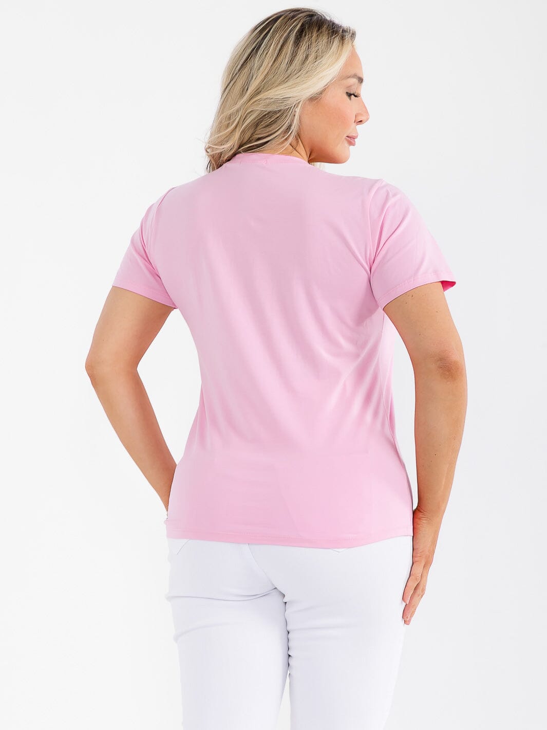 PLUS SIZE SHORT SLEEVE GRAPHIC FLOWER DETAILED TOP