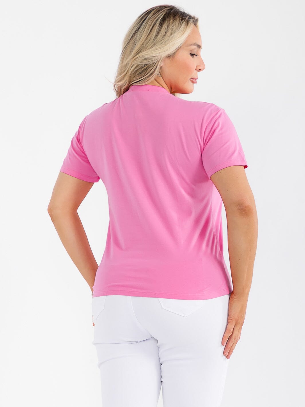 PLUS SIZE SHORT SLEEVE GRAPHIC TOP