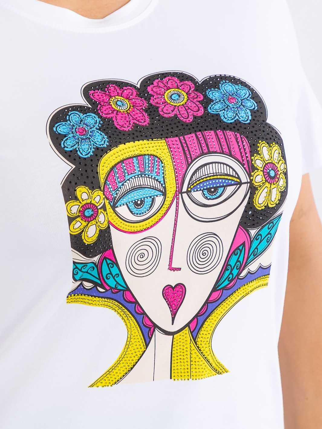 PLUS SIZE SHORT SLEEVE GRAPHIC TOP