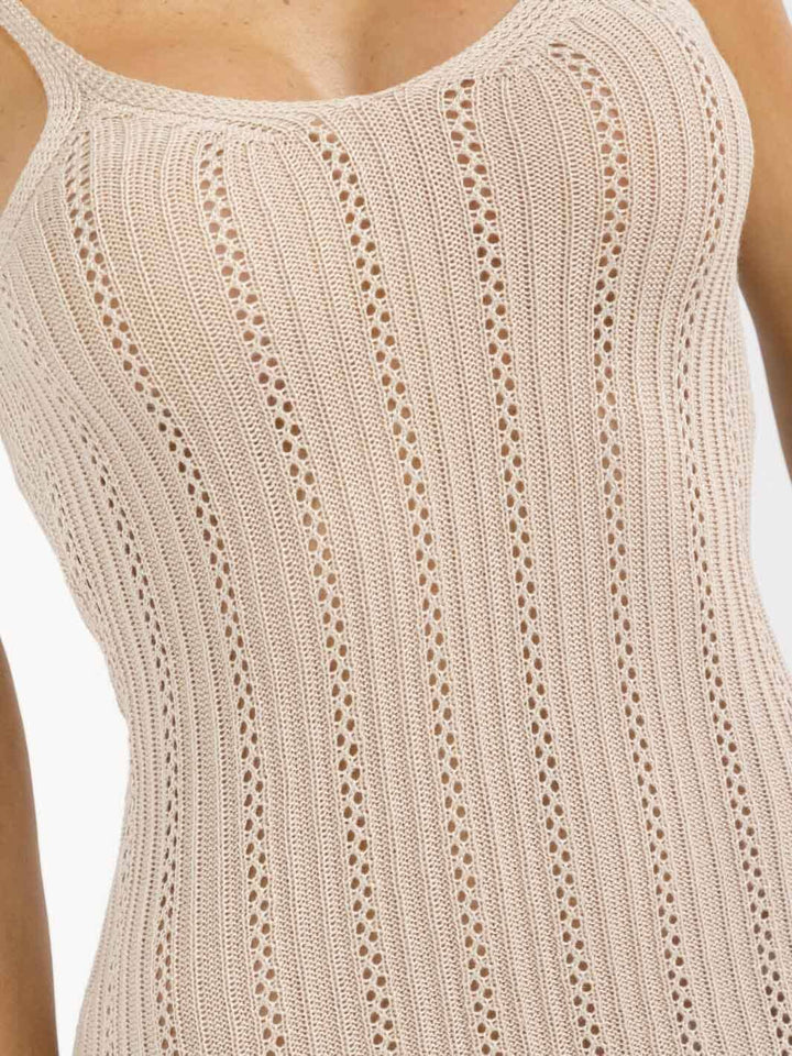 WOMEN'S SLEEVELESS BODYCON KNITTED MINI DRESS (Copy)