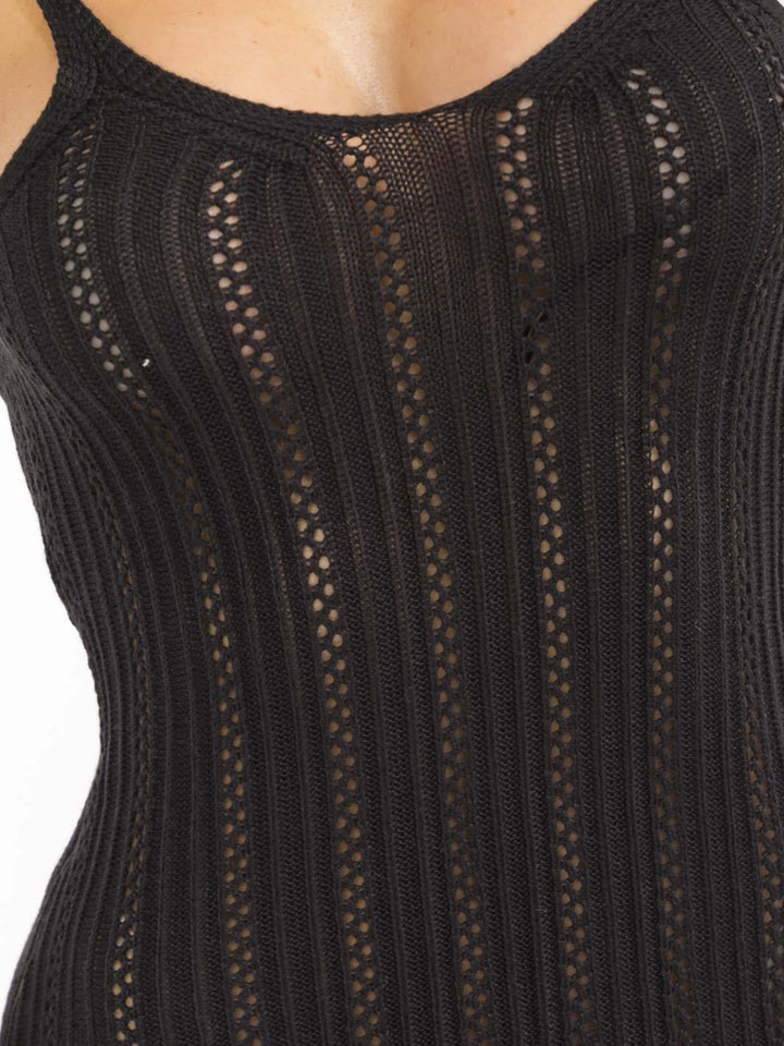 WOMEN'S SLEEVELESS BODYCON KNITTED MINI DRESS (Copy)