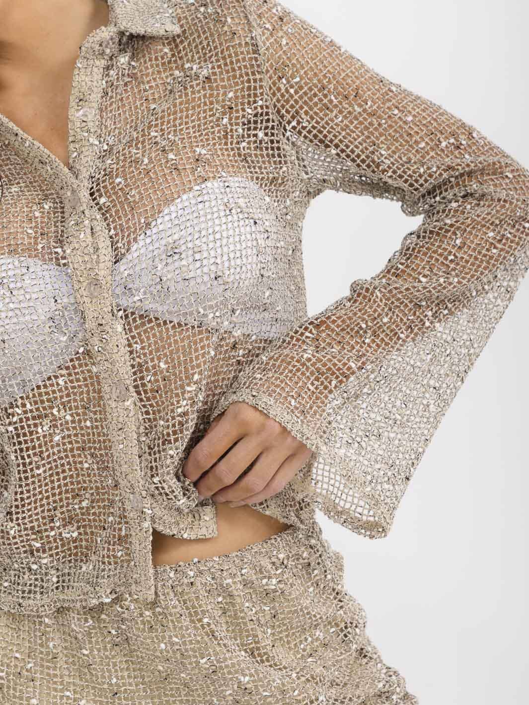 WOMEN'S LONG SLEEVE TOP & ELASTIC WAIST MINI SKORT KNITTED 2PC. SET