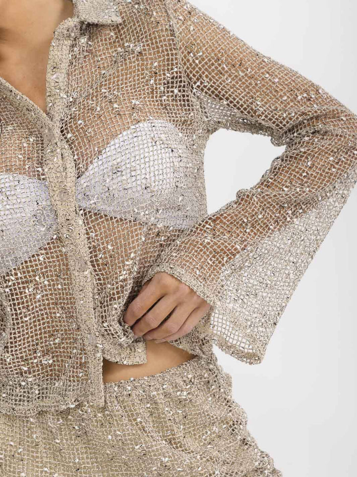 WOMEN'S LONG SLEEVE TOP & ELASTIC WAIST MINI SKORT KNITTED 2PC. SET