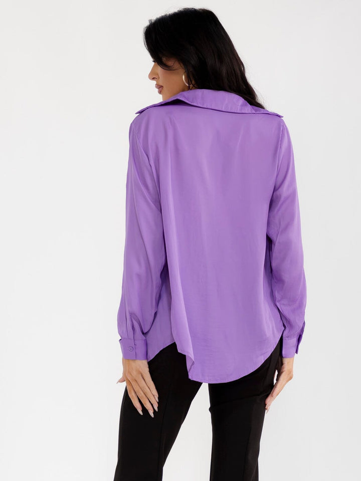 WOMEN'S BRALETTE & LONG SLEEVE BUTTON UP SOLID 2PC TOP