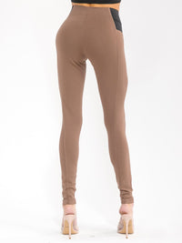 WOMEN'S ELASTIC WAIST SKINNY LEG PANTS